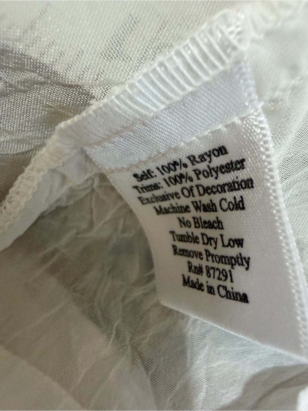 Johnny Was White Embroidered Button Front Boho Blouse Dainty XS Romantic Top - Picture 11 of 11